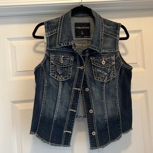 Denim vest size L